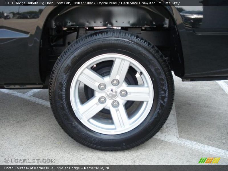 Brilliant Black Crystal Pearl / Dark Slate Gray/Medium Slate Gray 2011 Dodge Dakota Big Horn Crew Cab