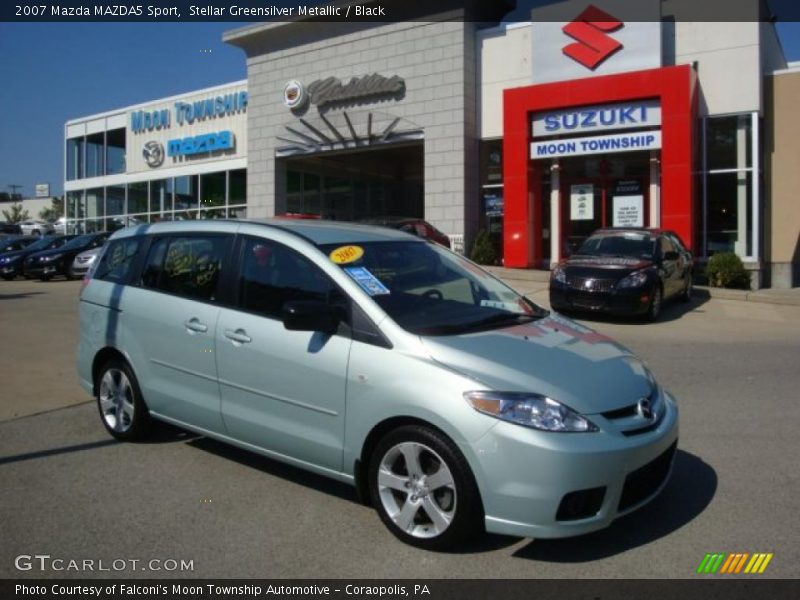 Stellar Greensilver Metallic / Black 2007 Mazda MAZDA5 Sport