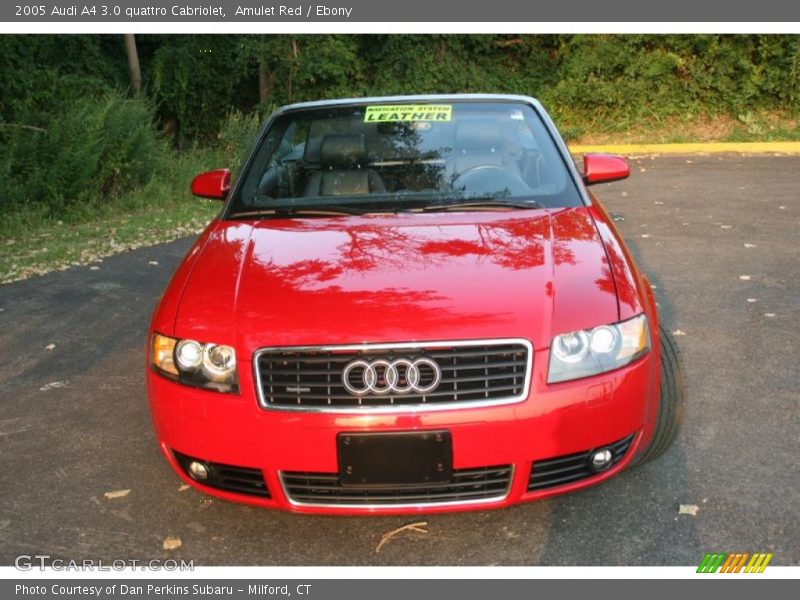 Amulet Red / Ebony 2005 Audi A4 3.0 quattro Cabriolet