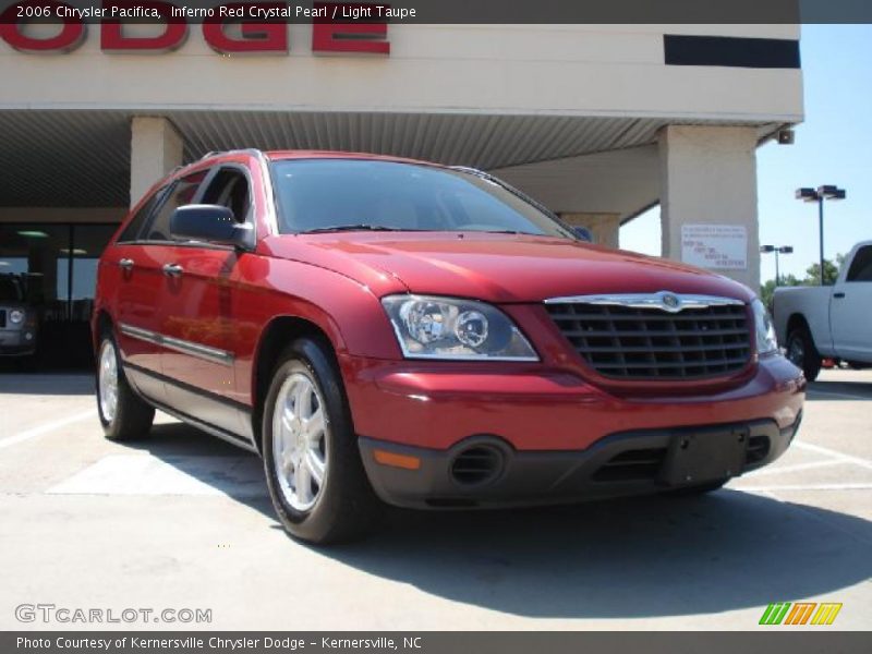 Inferno Red Crystal Pearl / Light Taupe 2006 Chrysler Pacifica