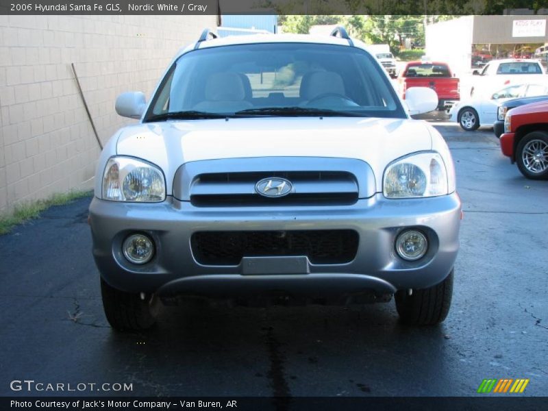 Nordic White / Gray 2006 Hyundai Santa Fe GLS