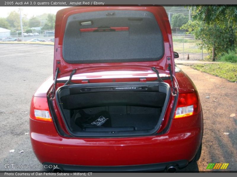 Amulet Red / Ebony 2005 Audi A4 3.0 quattro Cabriolet