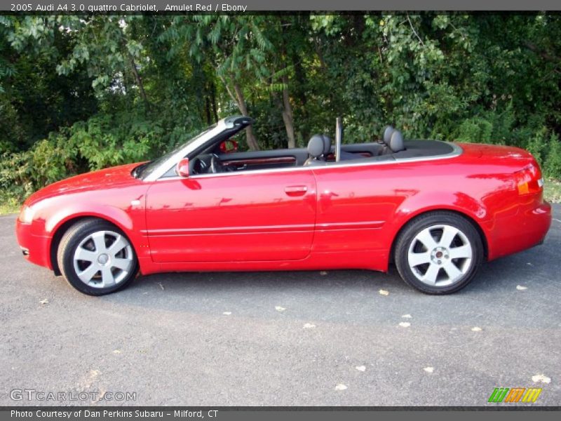 Amulet Red / Ebony 2005 Audi A4 3.0 quattro Cabriolet