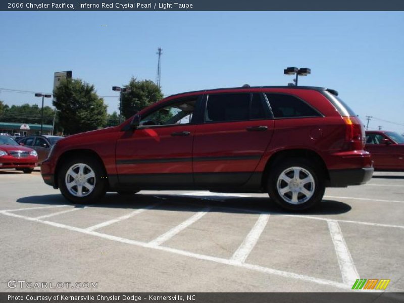 Inferno Red Crystal Pearl / Light Taupe 2006 Chrysler Pacifica