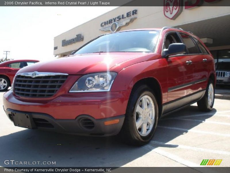 Inferno Red Crystal Pearl / Light Taupe 2006 Chrysler Pacifica