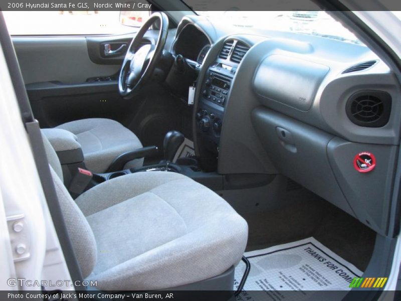 Nordic White / Gray 2006 Hyundai Santa Fe GLS