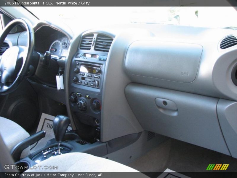 Nordic White / Gray 2006 Hyundai Santa Fe GLS