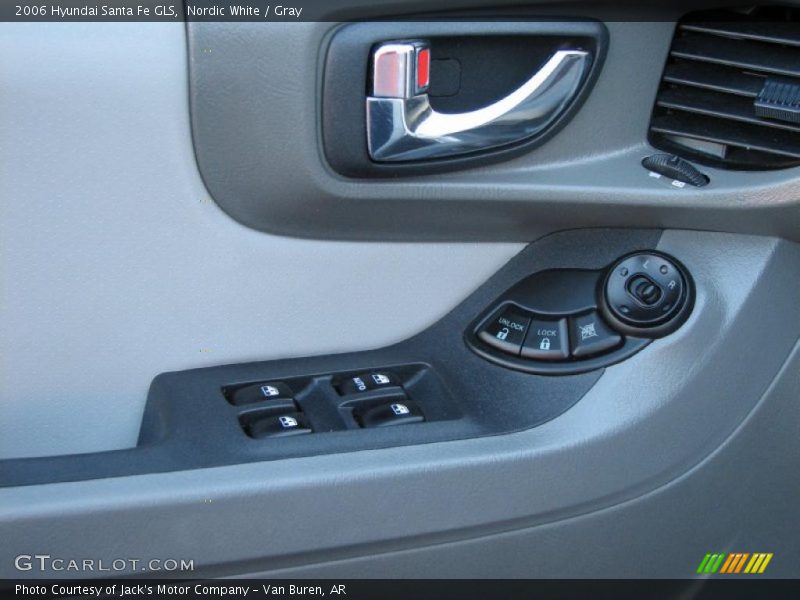 Nordic White / Gray 2006 Hyundai Santa Fe GLS
