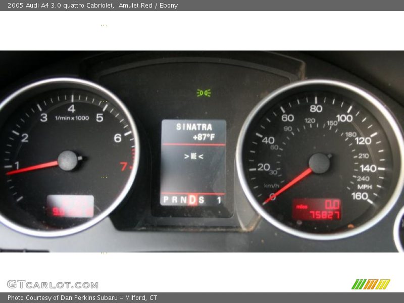 Amulet Red / Ebony 2005 Audi A4 3.0 quattro Cabriolet