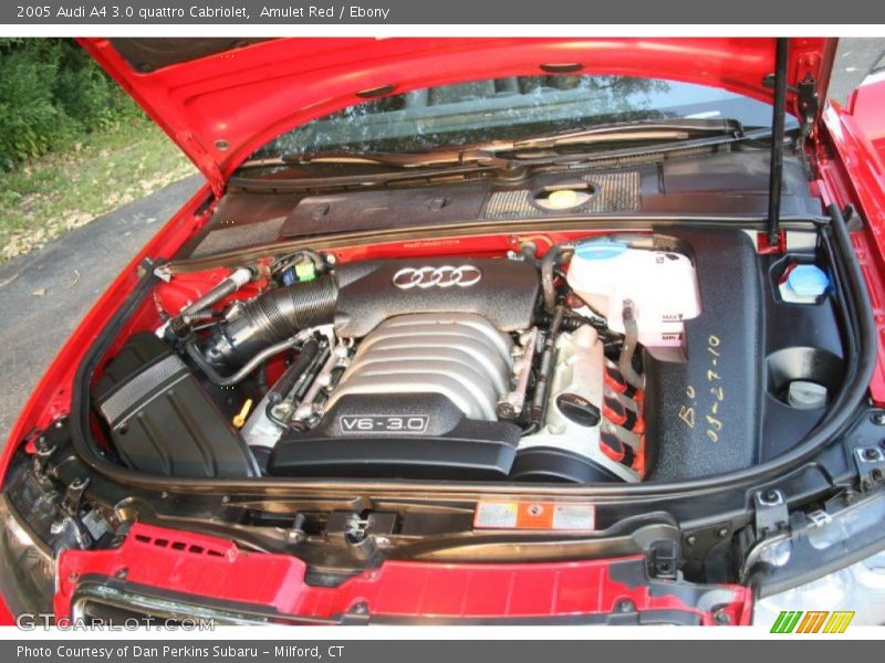 Amulet Red / Ebony 2005 Audi A4 3.0 quattro Cabriolet
