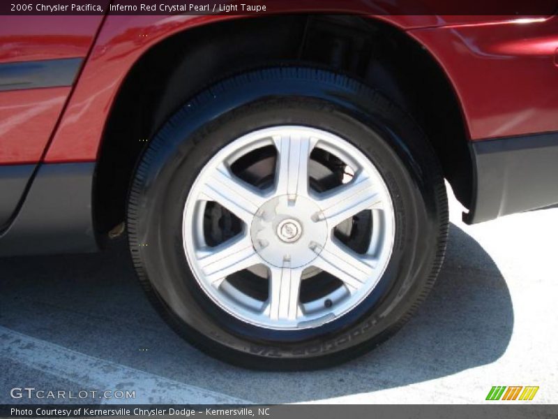 Inferno Red Crystal Pearl / Light Taupe 2006 Chrysler Pacifica