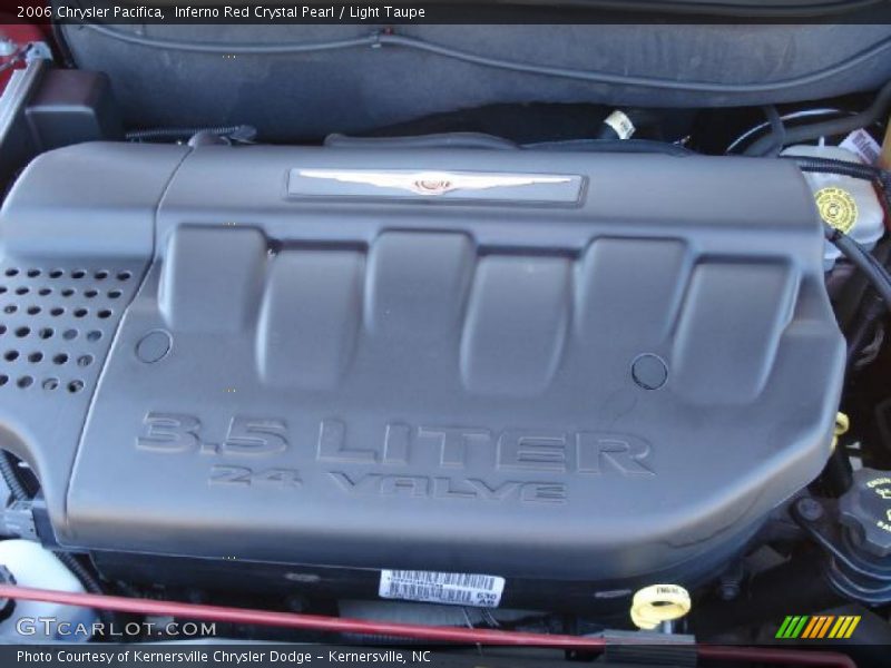Inferno Red Crystal Pearl / Light Taupe 2006 Chrysler Pacifica