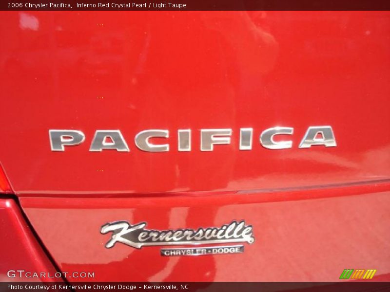 Inferno Red Crystal Pearl / Light Taupe 2006 Chrysler Pacifica