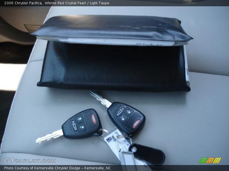 Inferno Red Crystal Pearl / Light Taupe 2006 Chrysler Pacifica