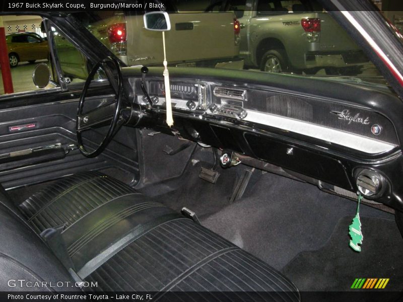 Burgundy/Maroon / Black 1967 Buick Skylark Coupe