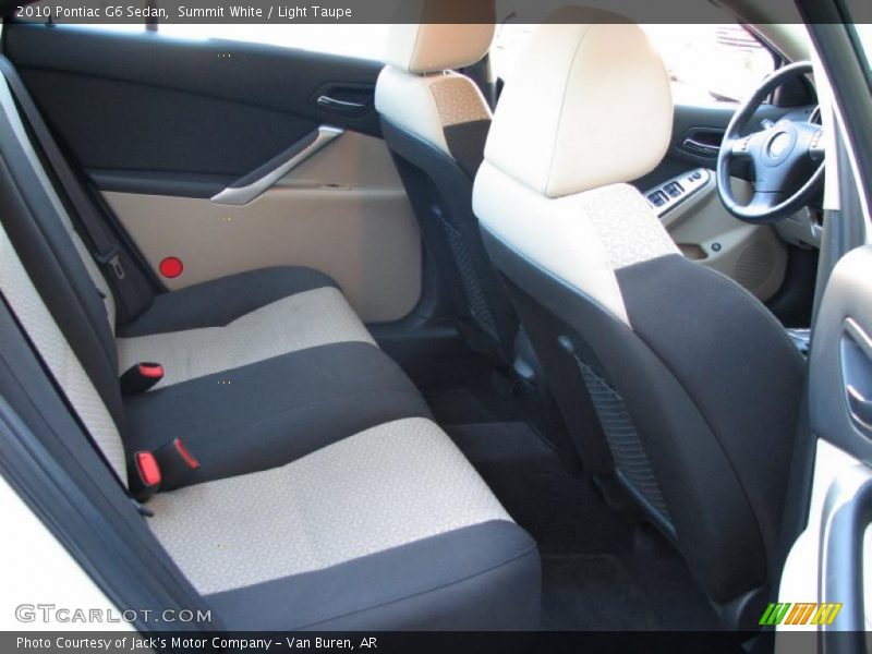 Summit White / Light Taupe 2010 Pontiac G6 Sedan