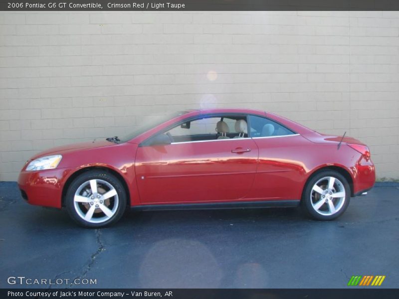 Crimson Red / Light Taupe 2006 Pontiac G6 GT Convertible