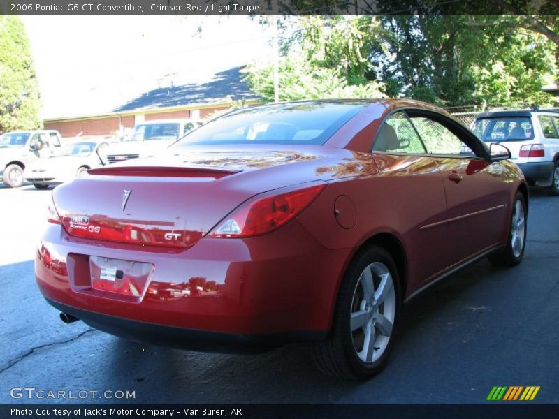 Crimson Red / Light Taupe 2006 Pontiac G6 GT Convertible