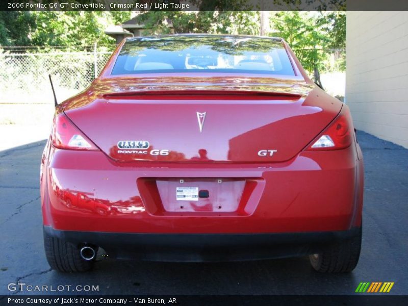 Crimson Red / Light Taupe 2006 Pontiac G6 GT Convertible