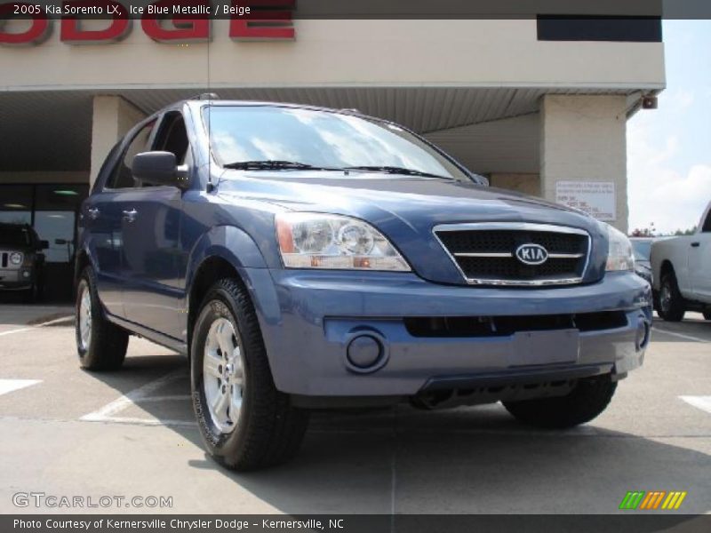 Ice Blue Metallic / Beige 2005 Kia Sorento LX