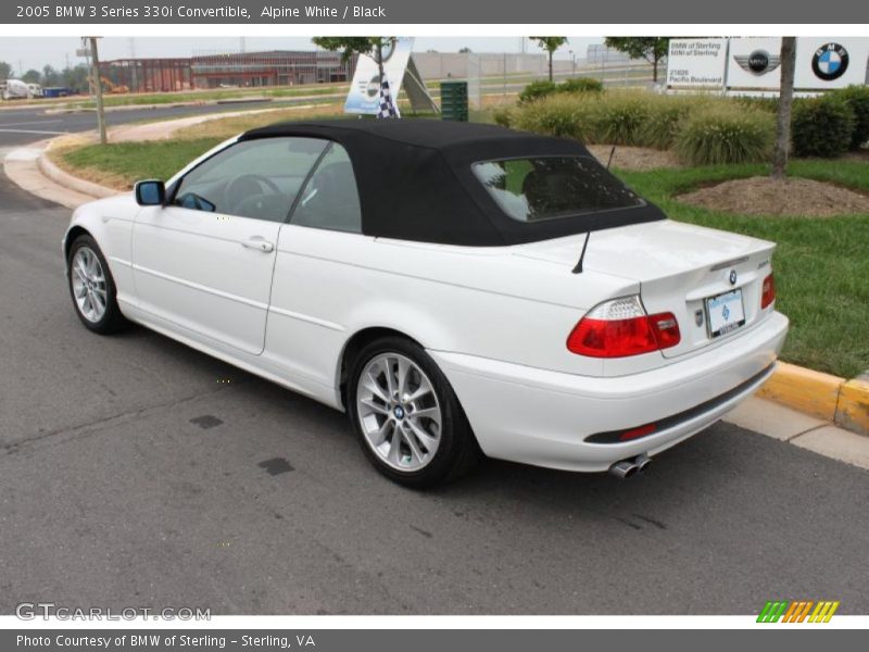 Alpine White / Black 2005 BMW 3 Series 330i Convertible