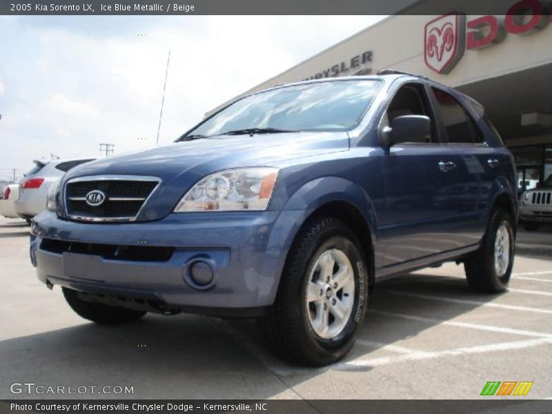 Ice Blue Metallic / Beige 2005 Kia Sorento LX