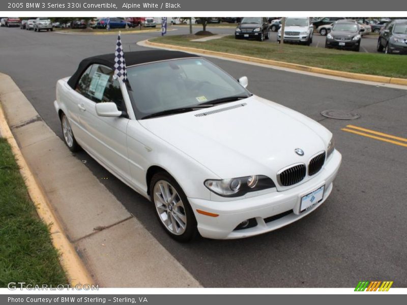 Alpine White / Black 2005 BMW 3 Series 330i Convertible