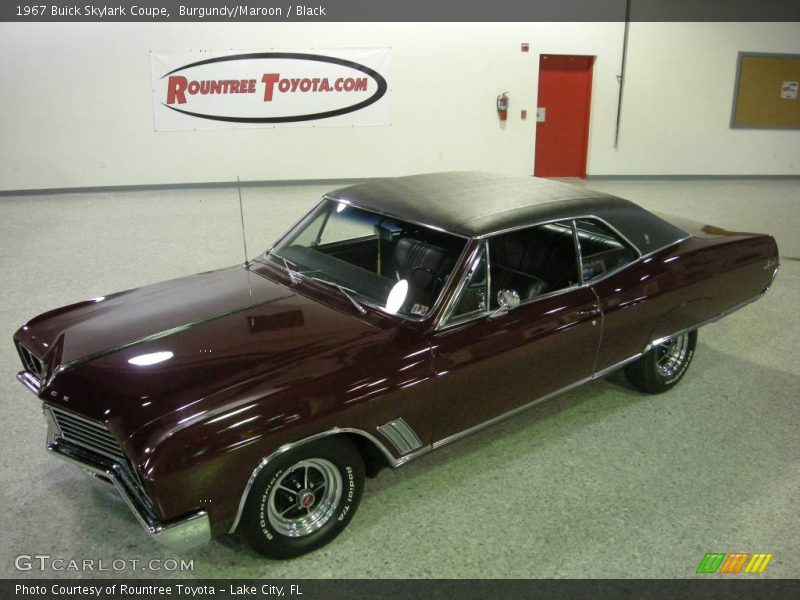 Burgundy/Maroon / Black 1967 Buick Skylark Coupe