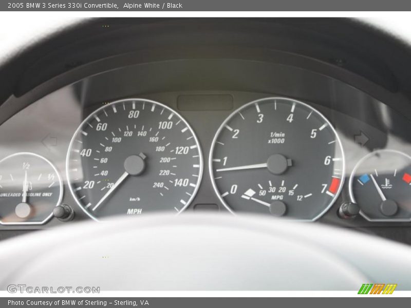 Alpine White / Black 2005 BMW 3 Series 330i Convertible