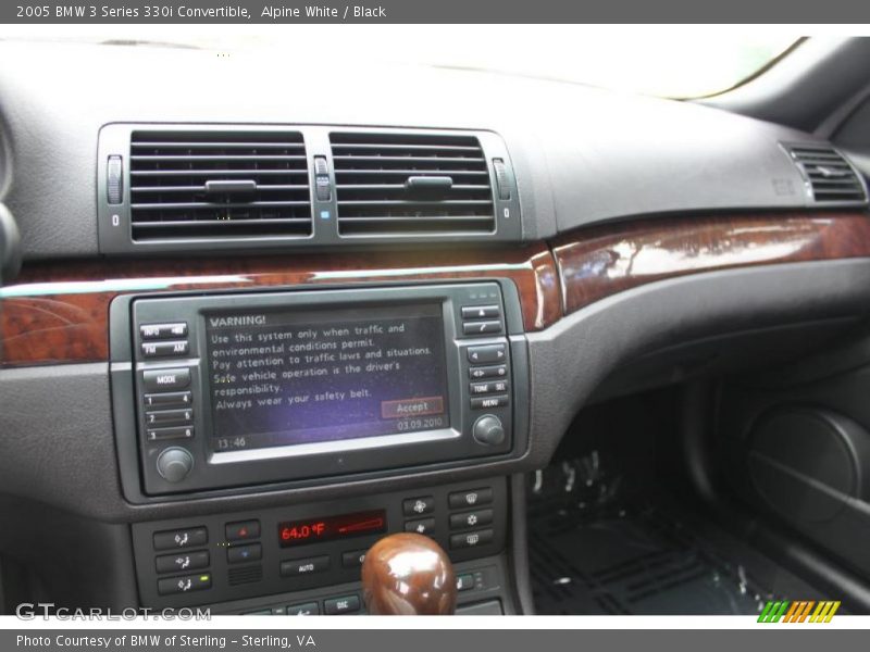 Alpine White / Black 2005 BMW 3 Series 330i Convertible
