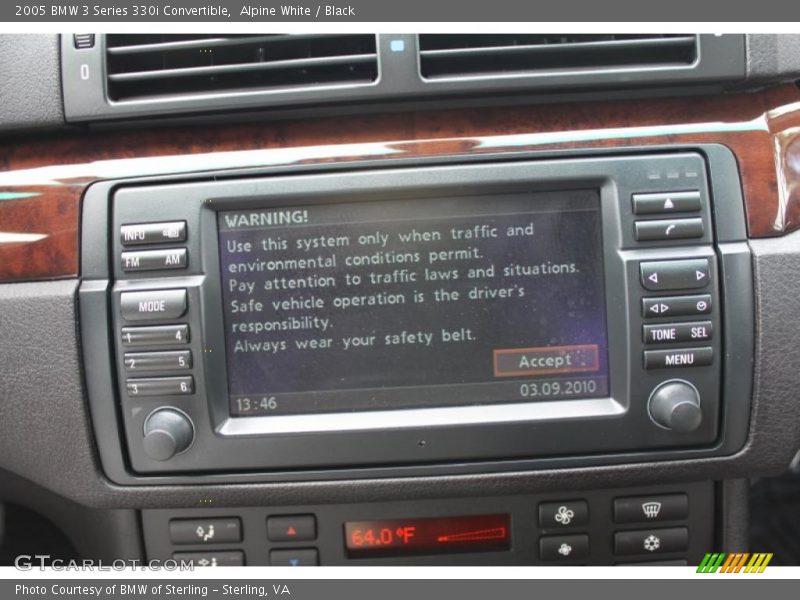 Alpine White / Black 2005 BMW 3 Series 330i Convertible