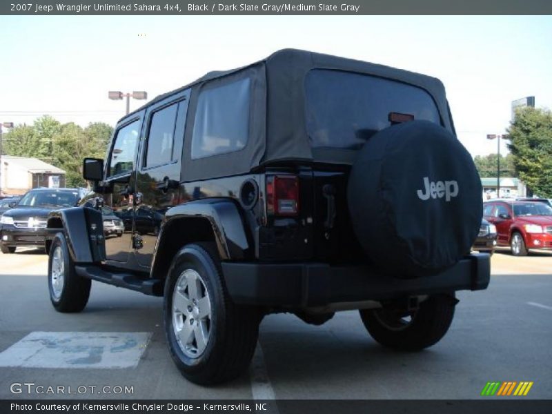 Black / Dark Slate Gray/Medium Slate Gray 2007 Jeep Wrangler Unlimited Sahara 4x4