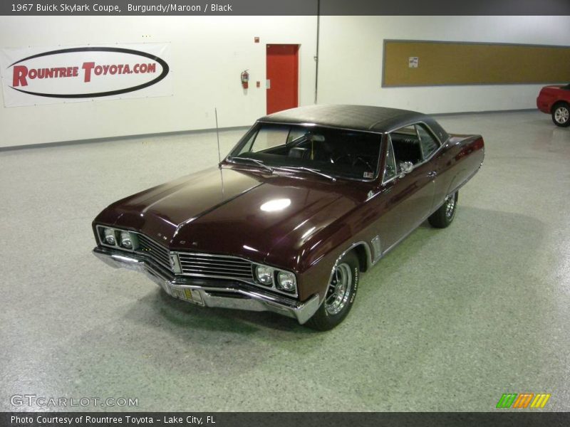 Burgundy/Maroon / Black 1967 Buick Skylark Coupe