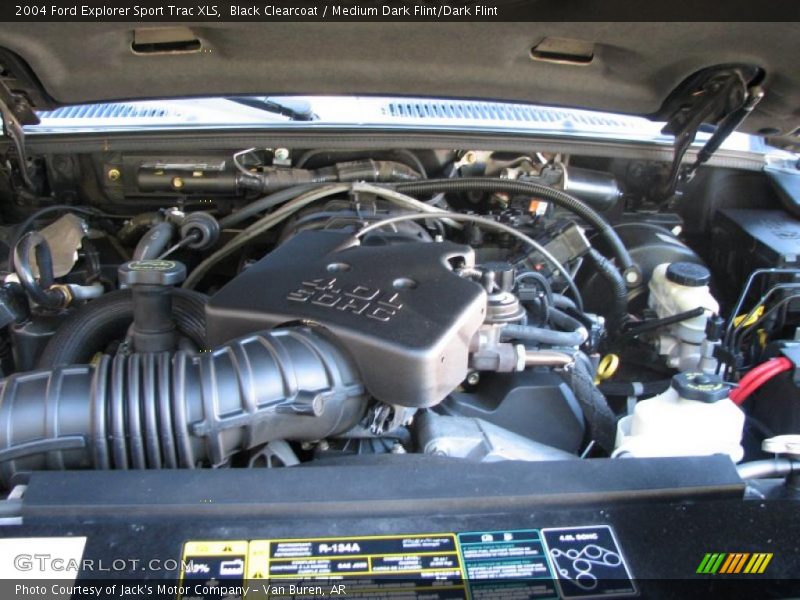 Black Clearcoat / Medium Dark Flint/Dark Flint 2004 Ford Explorer Sport Trac XLS