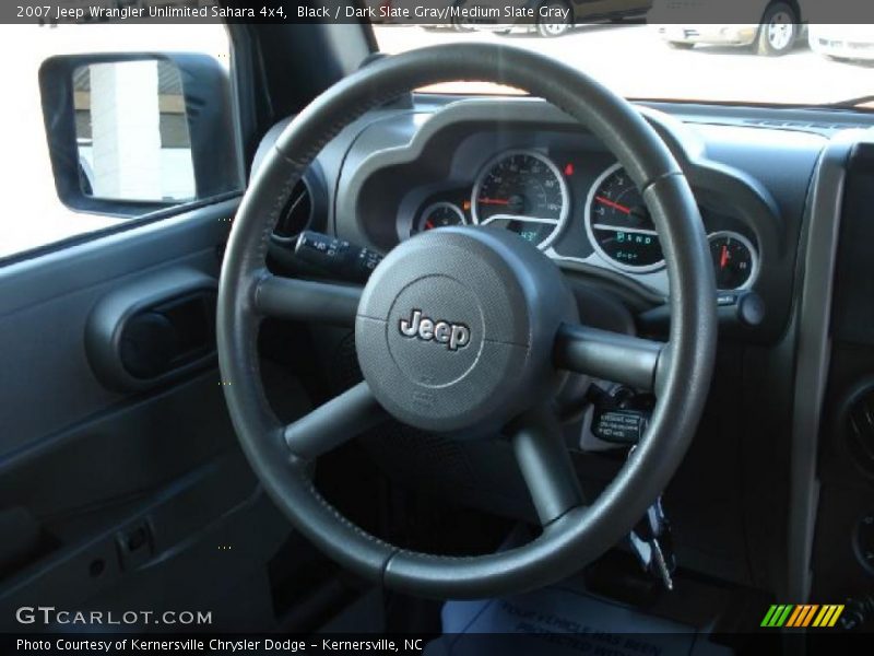 Black / Dark Slate Gray/Medium Slate Gray 2007 Jeep Wrangler Unlimited Sahara 4x4