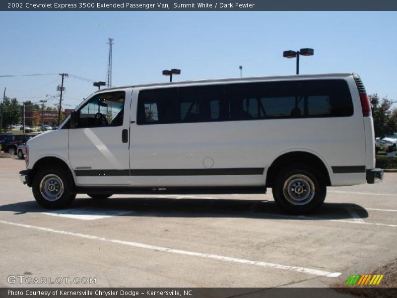 Summit White / Dark Pewter 2002 Chevrolet Express 3500 Extended Passenger Van