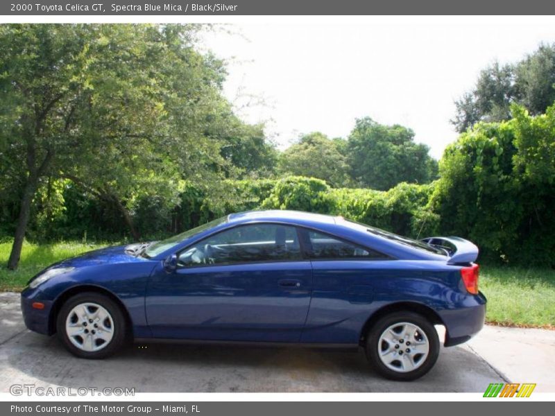 Spectra Blue Mica / Black/Silver 2000 Toyota Celica GT