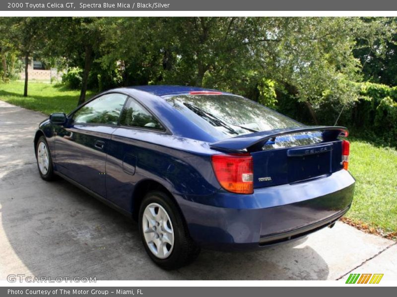 Spectra Blue Mica / Black/Silver 2000 Toyota Celica GT