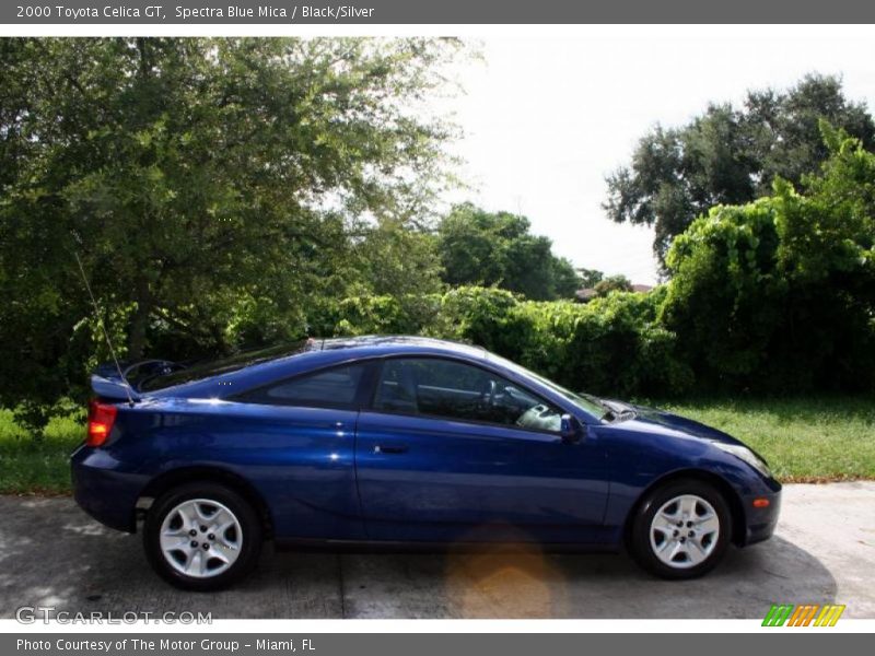 Spectra Blue Mica / Black/Silver 2000 Toyota Celica GT