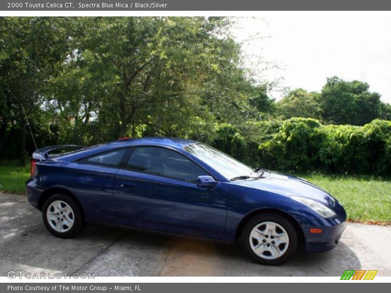 Spectra Blue Mica / Black/Silver 2000 Toyota Celica GT