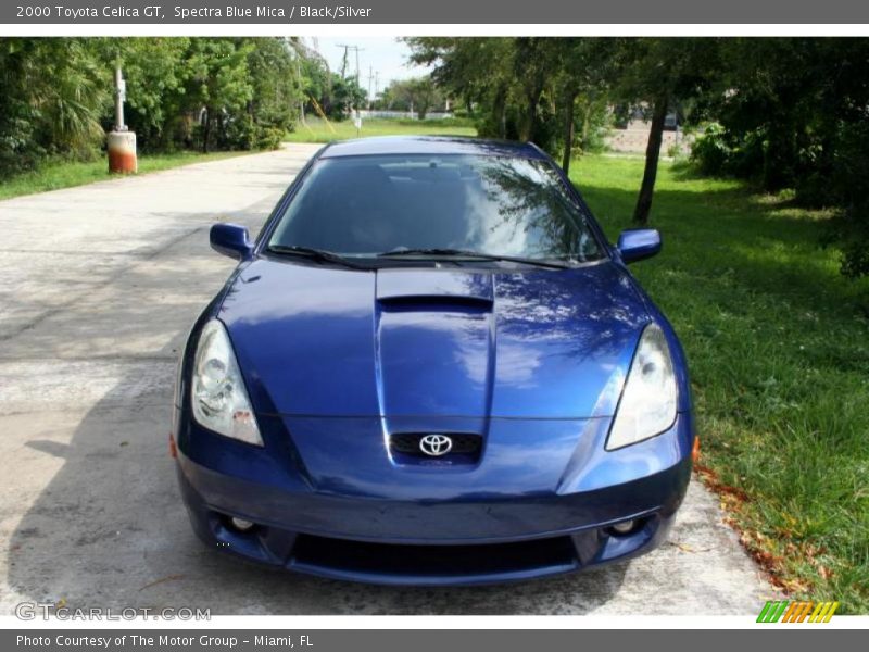 Spectra Blue Mica / Black/Silver 2000 Toyota Celica GT