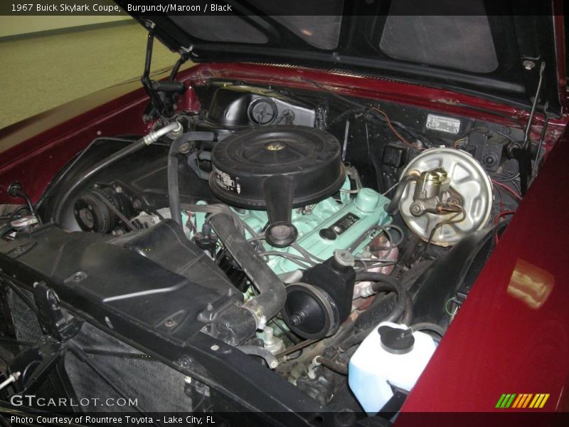 Burgundy/Maroon / Black 1967 Buick Skylark Coupe