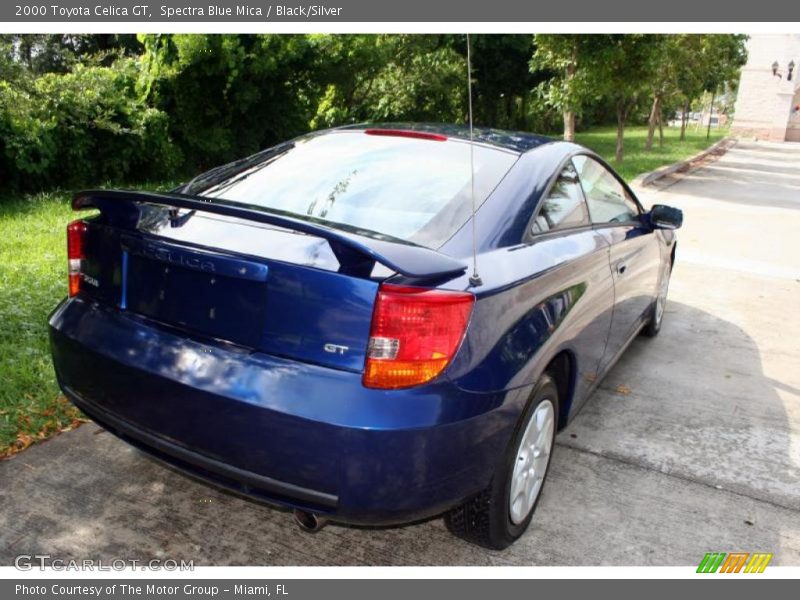 Spectra Blue Mica / Black/Silver 2000 Toyota Celica GT