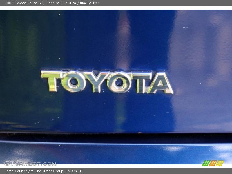 Spectra Blue Mica / Black/Silver 2000 Toyota Celica GT