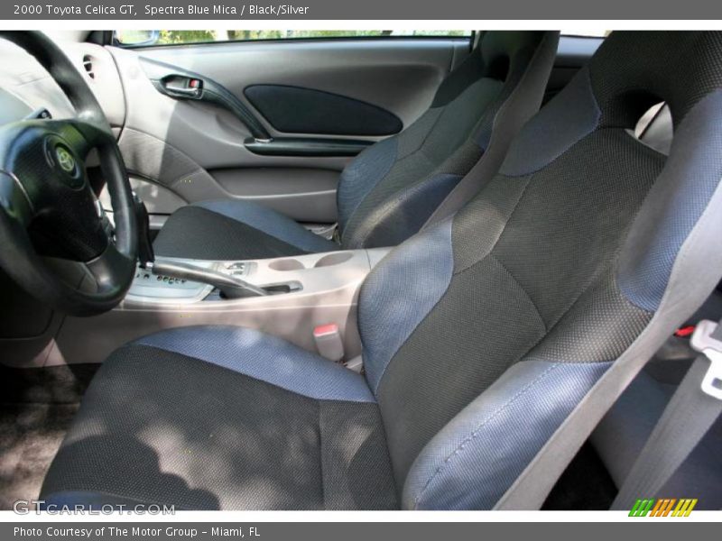 Spectra Blue Mica / Black/Silver 2000 Toyota Celica GT