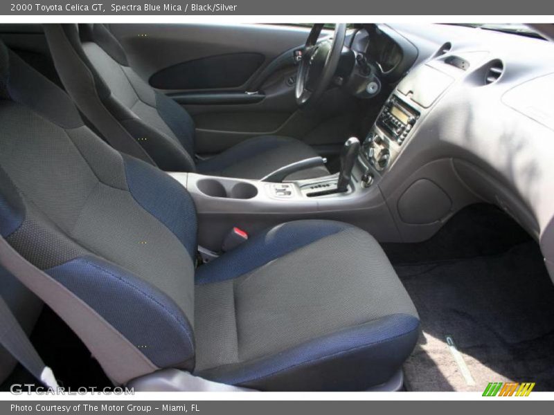 Spectra Blue Mica / Black/Silver 2000 Toyota Celica GT