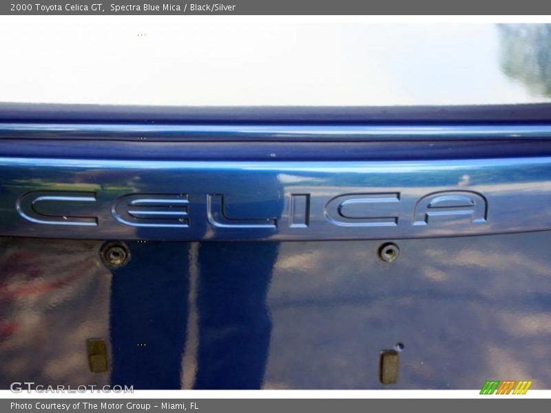 Spectra Blue Mica / Black/Silver 2000 Toyota Celica GT