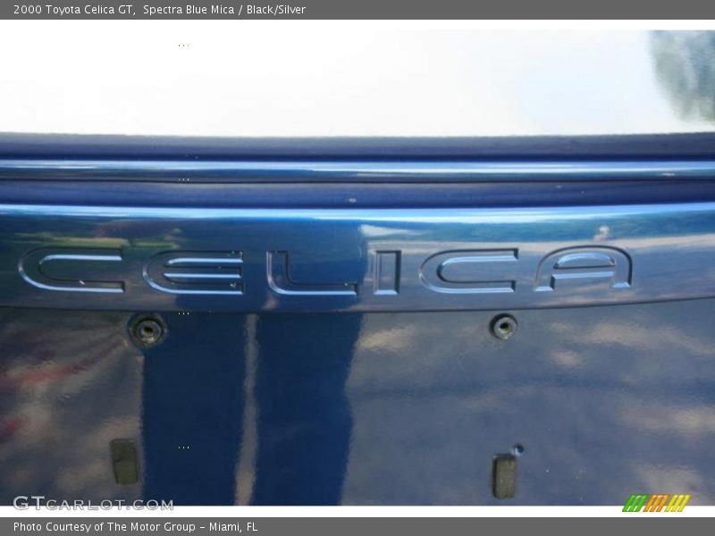Spectra Blue Mica / Black/Silver 2000 Toyota Celica GT