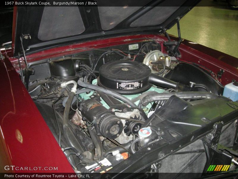 Burgundy/Maroon / Black 1967 Buick Skylark Coupe