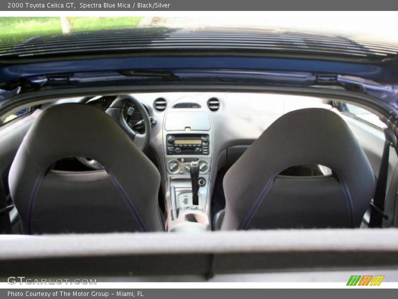 Spectra Blue Mica / Black/Silver 2000 Toyota Celica GT